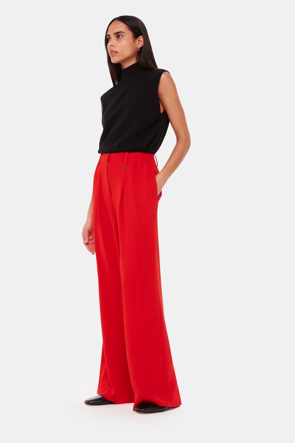 Harper Crepe Wide Leg Trouser