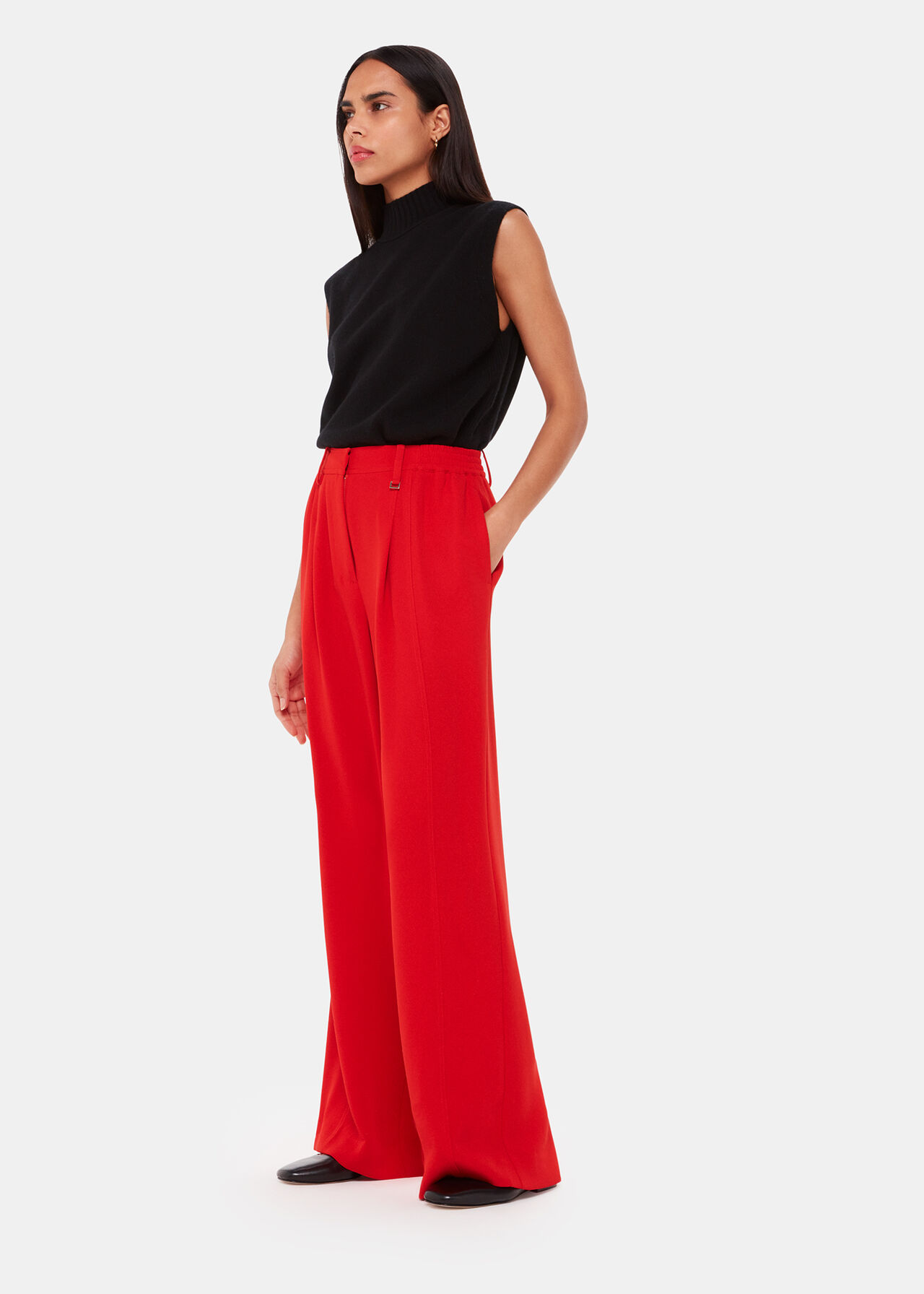 Harper Crepe Wide Leg Trouser