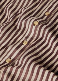 Stripe Long Sleeve Beach Shirt