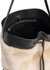 Sasha Shearling Tote Bag