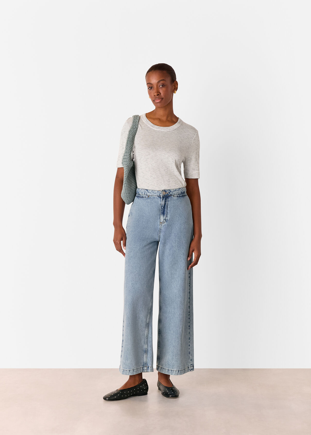 Rosa Double Trim Stripe TShirt