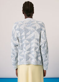 Triangle Intarsia Cardigan