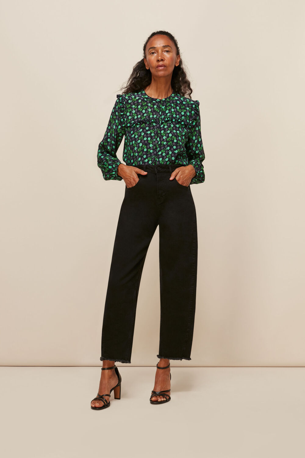 Winter Ditsy Printed Top