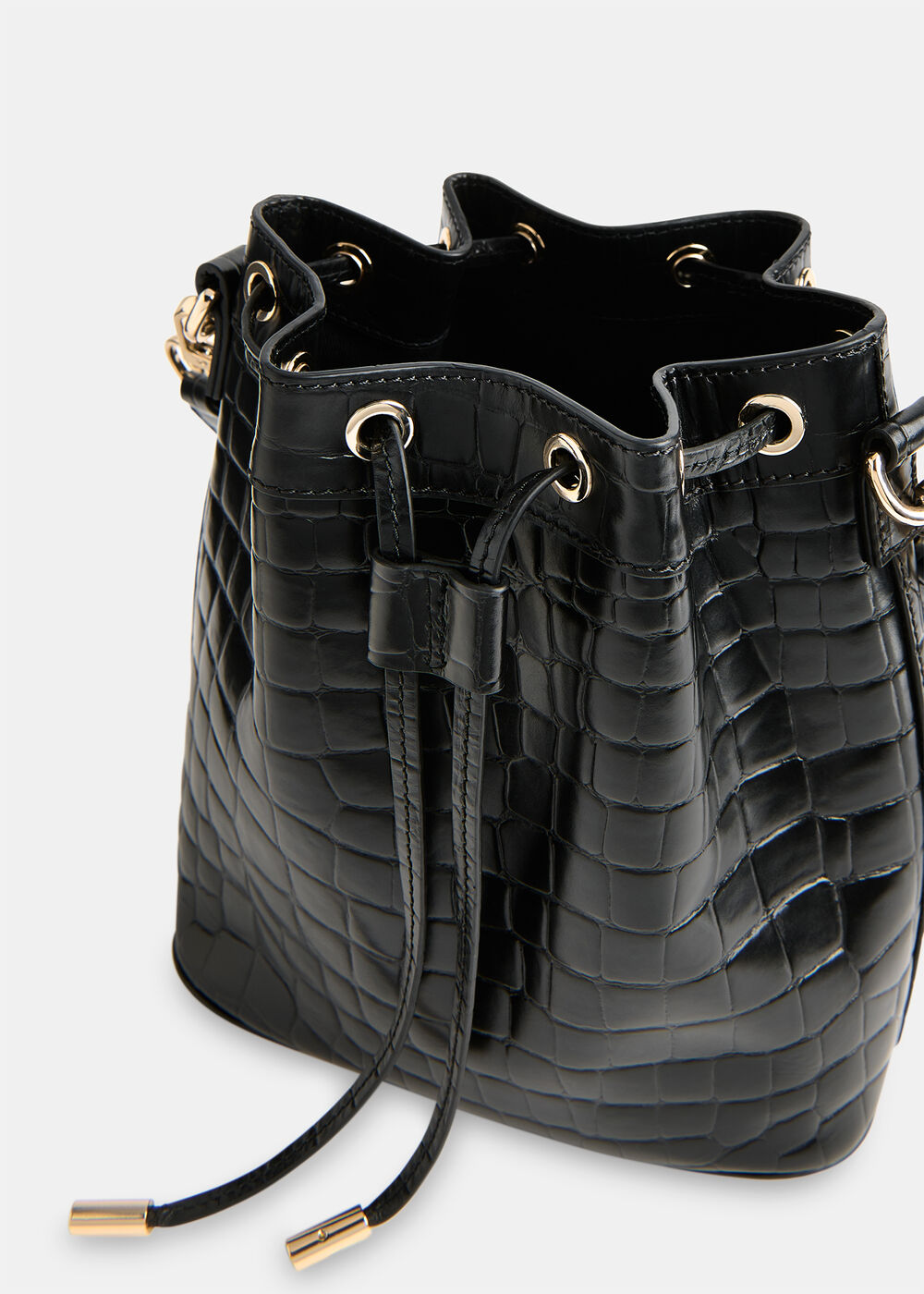 Giulia Croc Bucket Bag