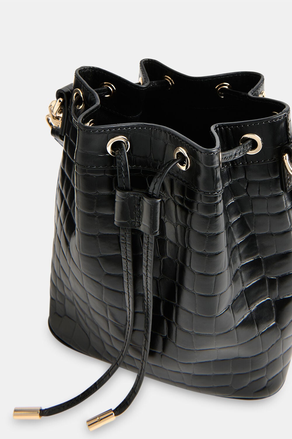 Giulia Croc Bucket Bag