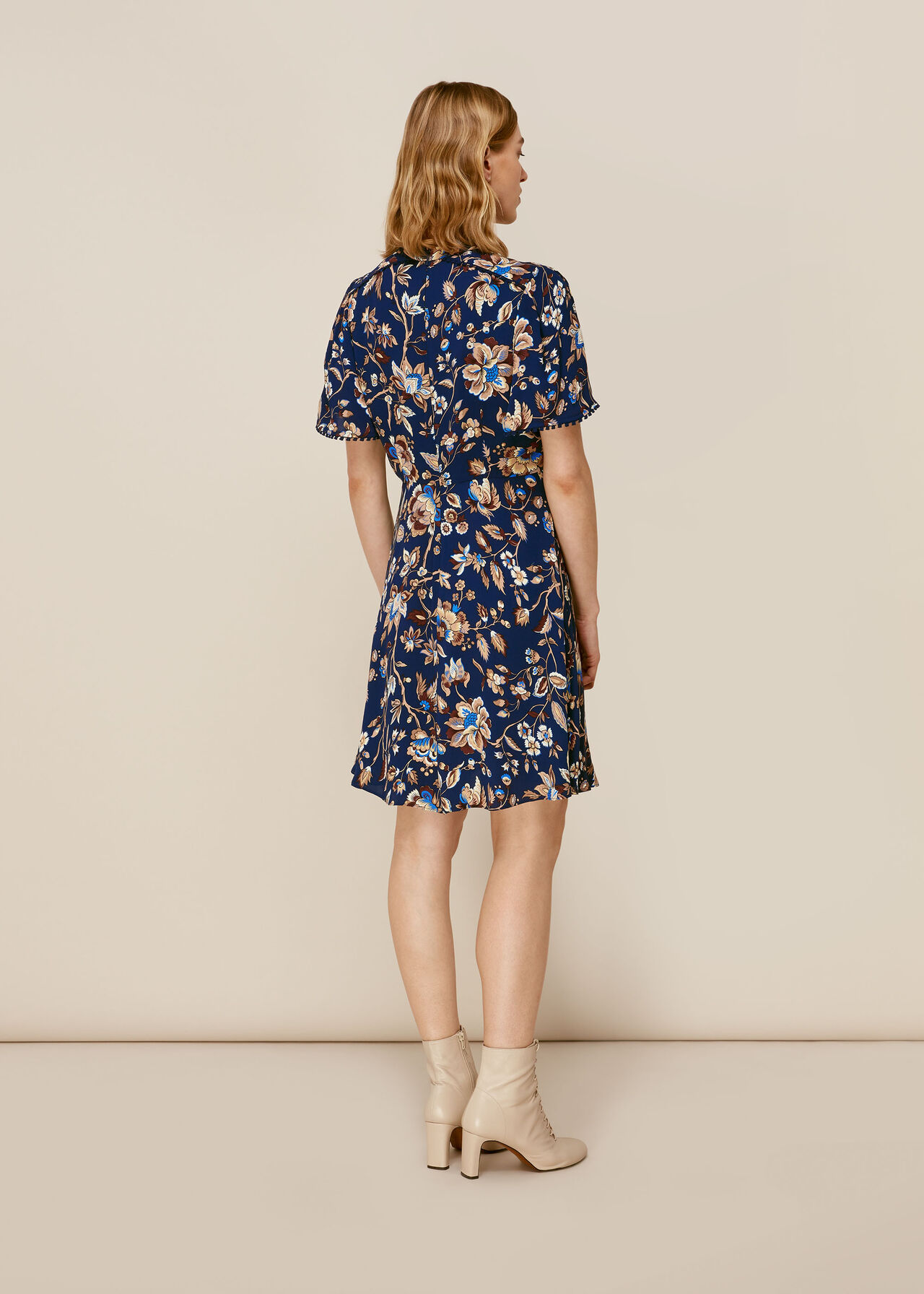 Prairie Blossom Print Dress Blue/Multi