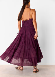 Petite Cotton Tiered Maxi Sun Dress