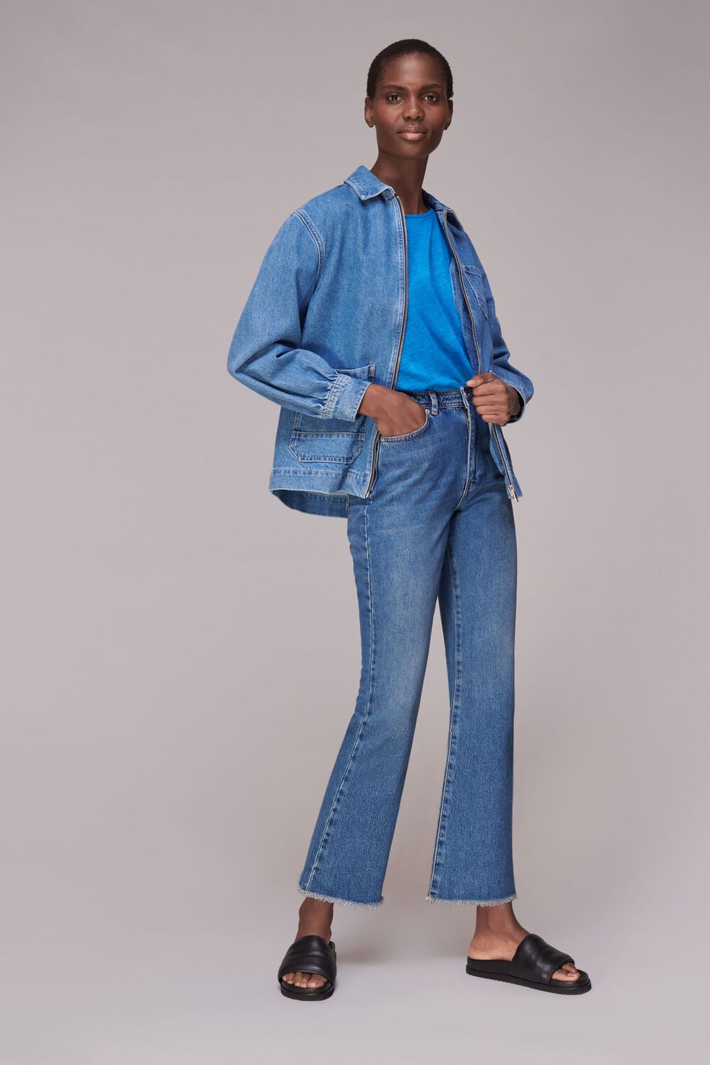 Relaxed Linen TShirt Blue