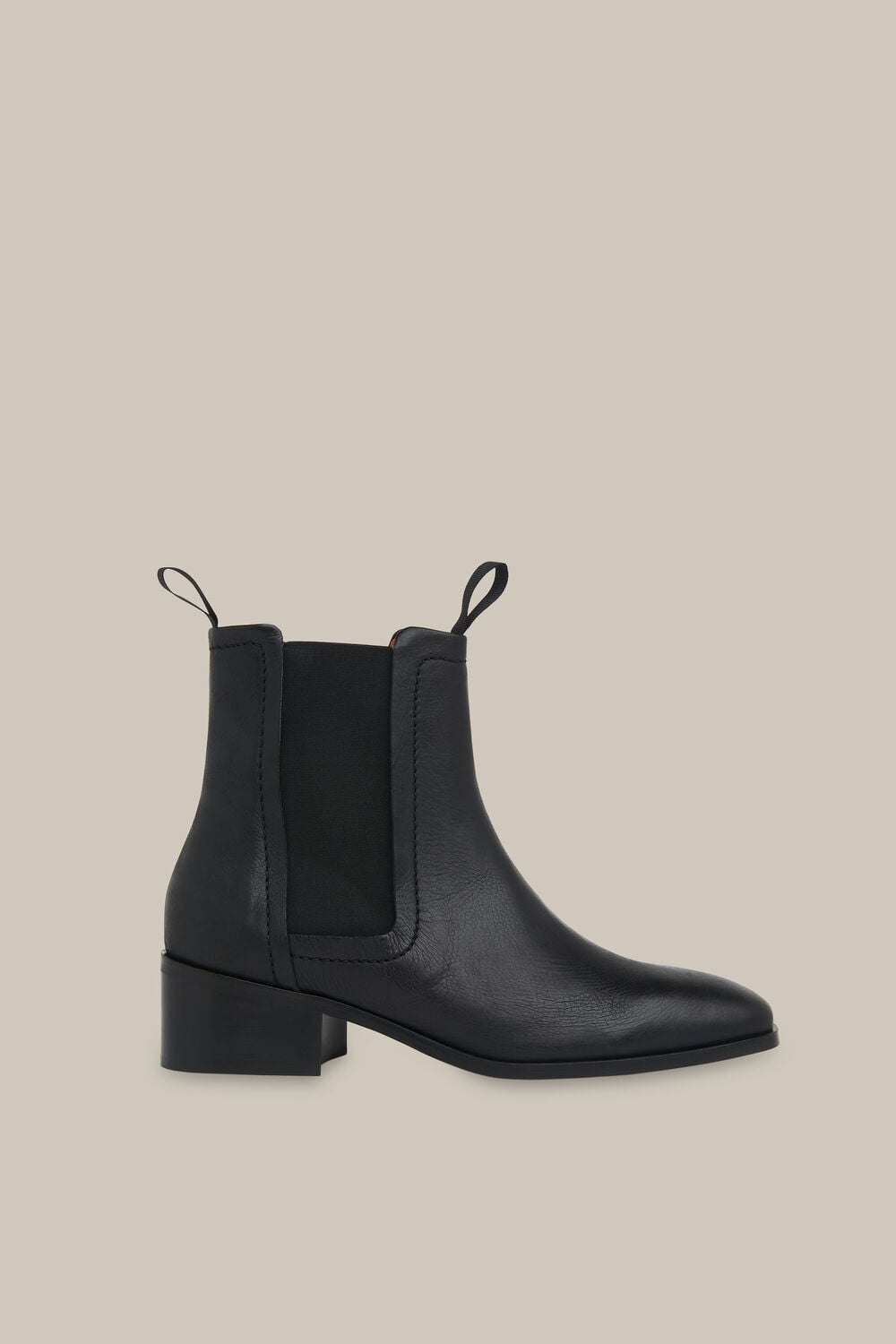 Fernbrook Leather Chelsea Boot Black