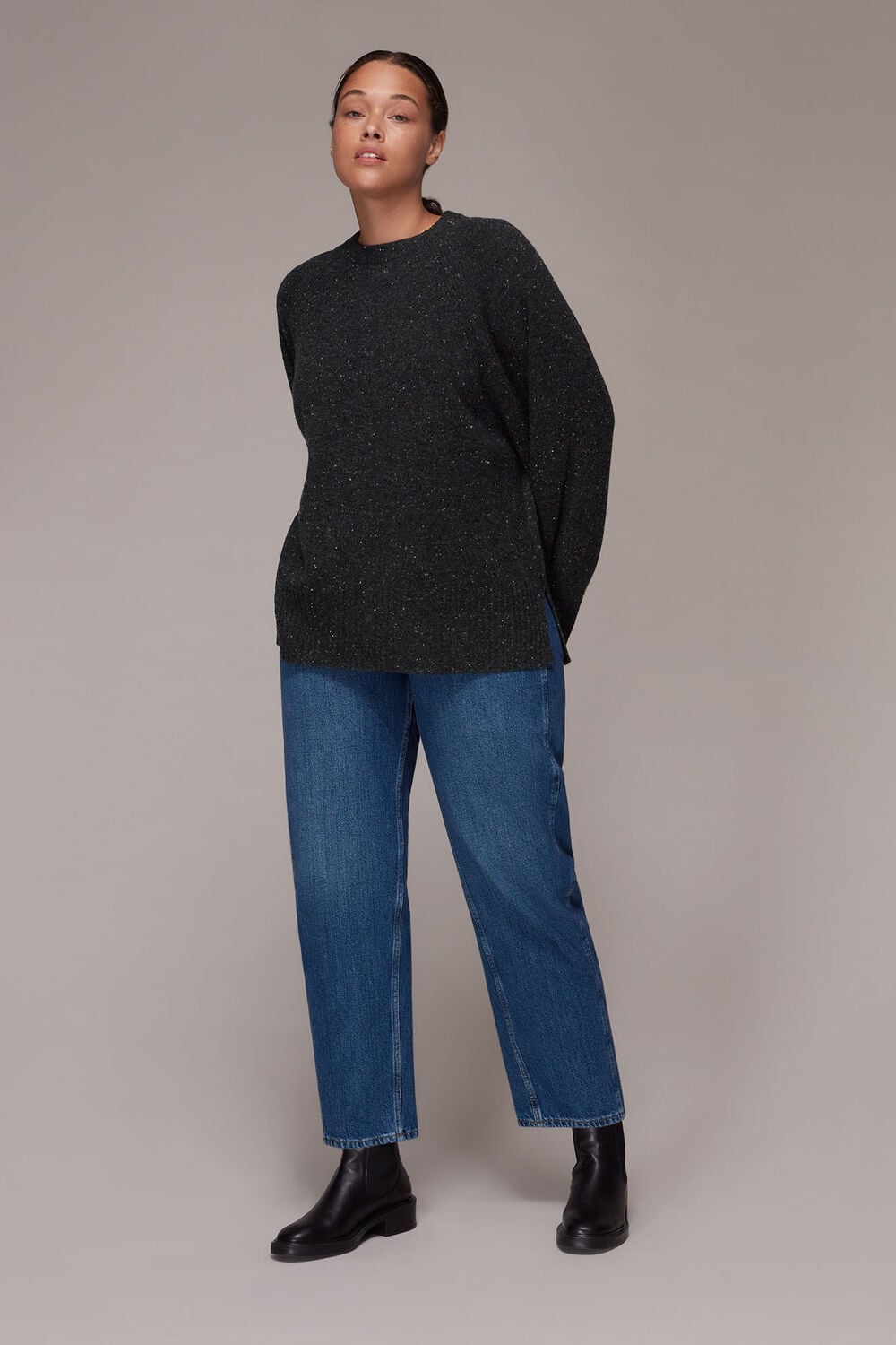 Boyfriend Crew Neck Knit