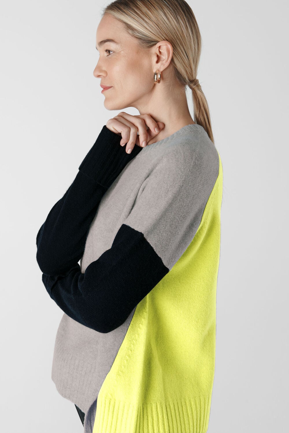 Colour Block Merino Knit