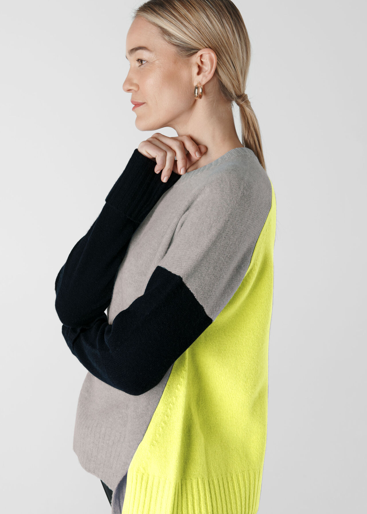 Colour Block Merino Knit