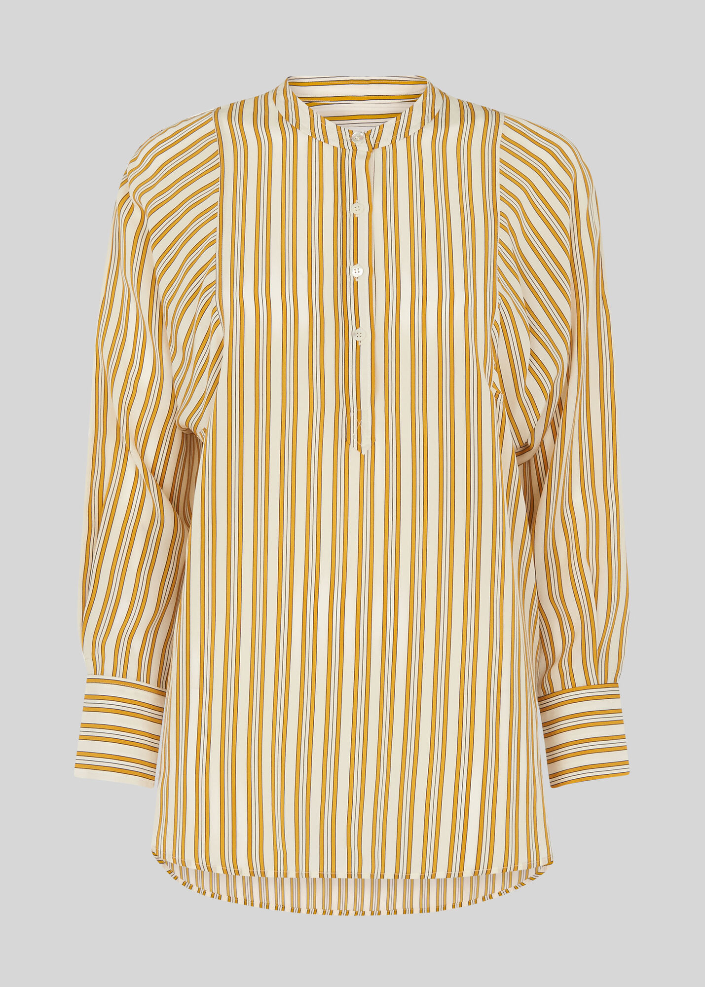 Yellow/Multi Silk Stripe Shirt WHISTLES