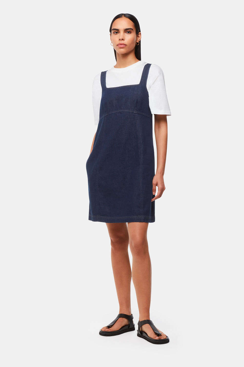 Denim Pinafore Dress