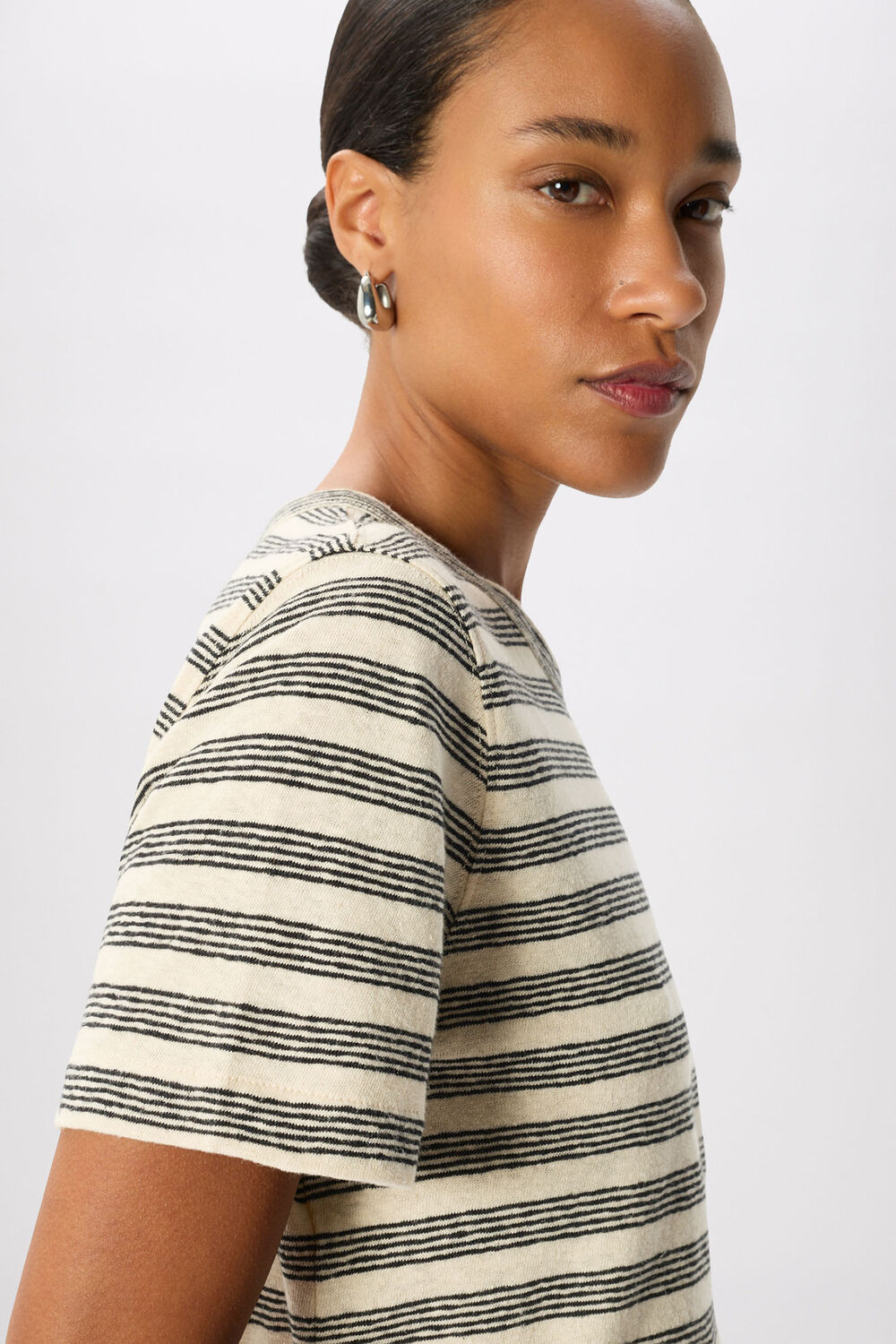 Stripe Linen T-Shirt