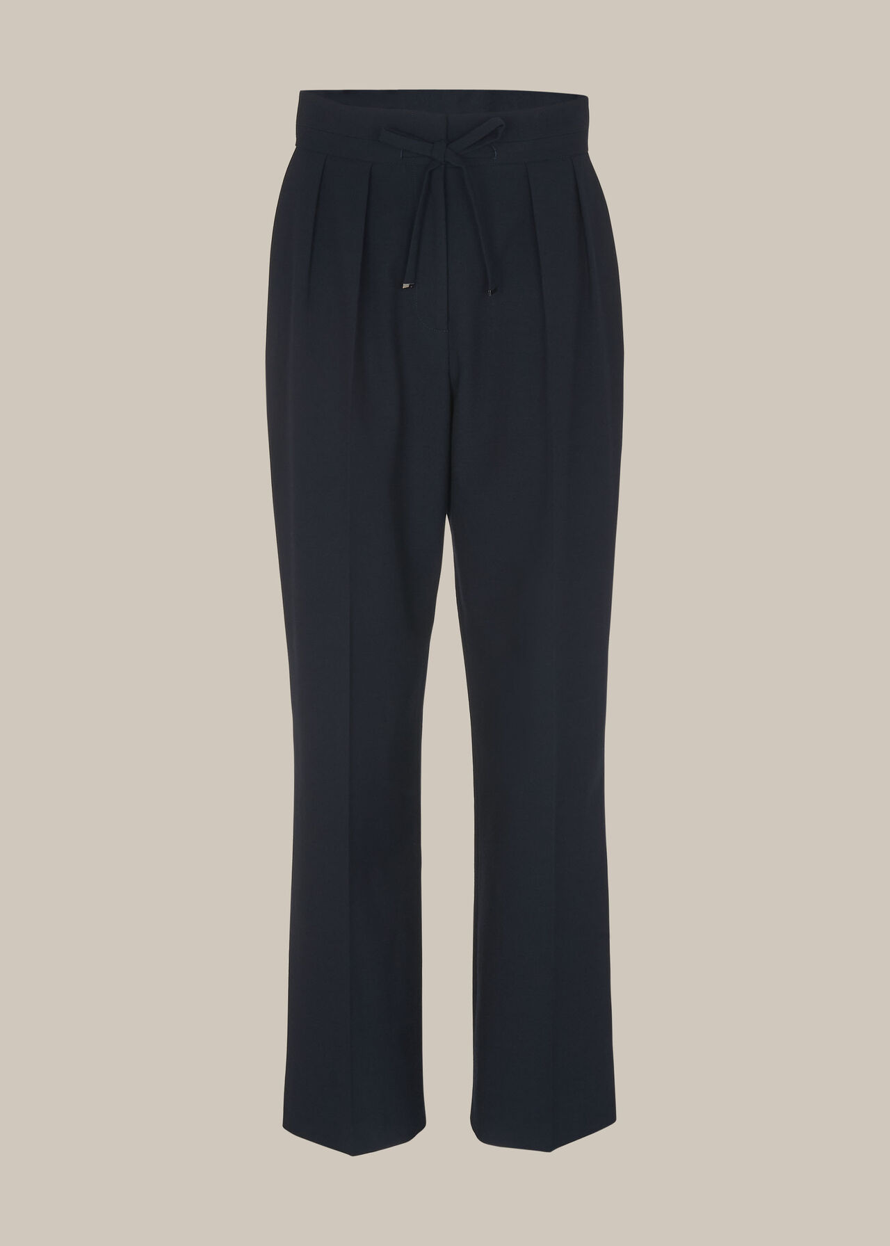 Drawstring Tapered Trouser Navy