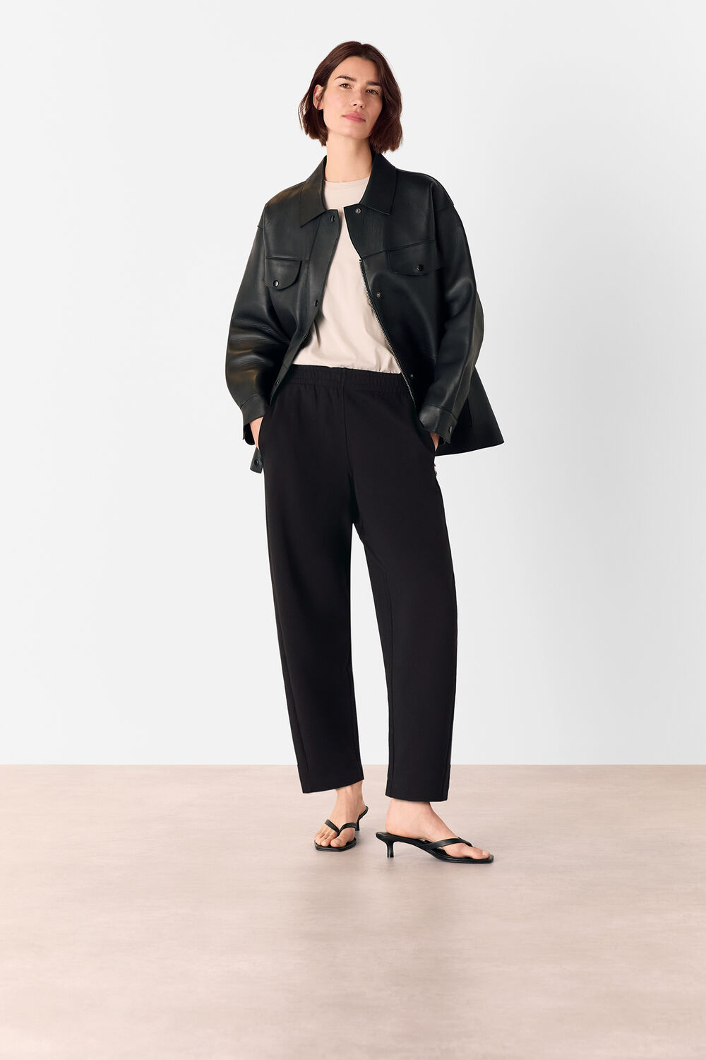 Barrel Leg Jersey Jogger