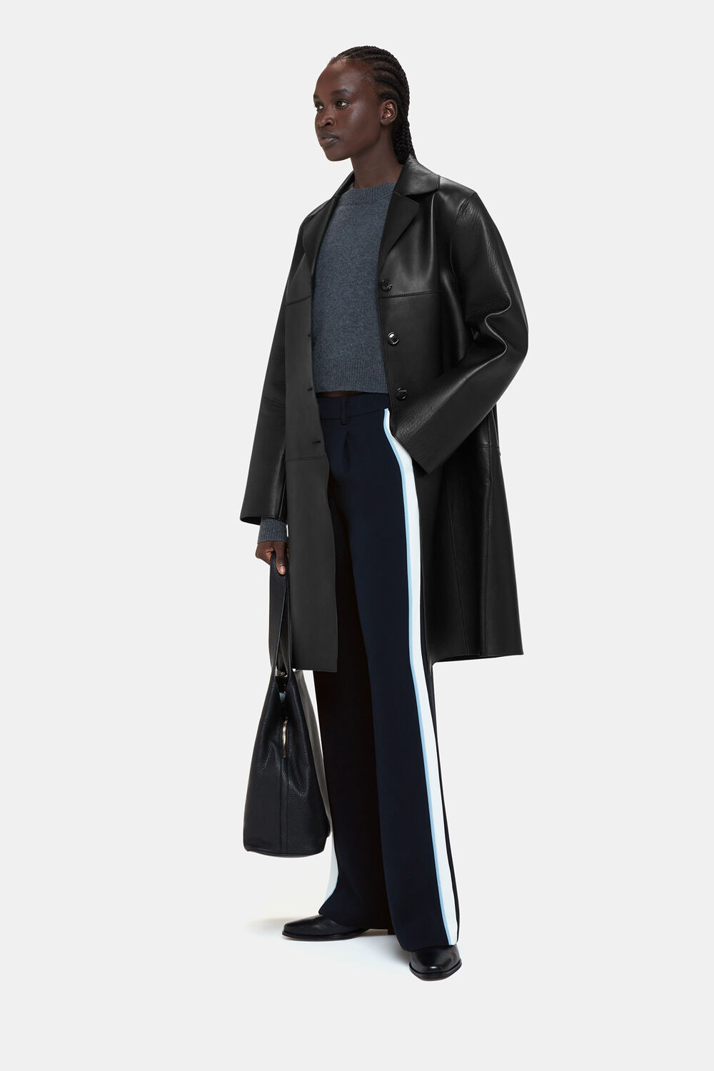 Crepe Side Stripe Trouser