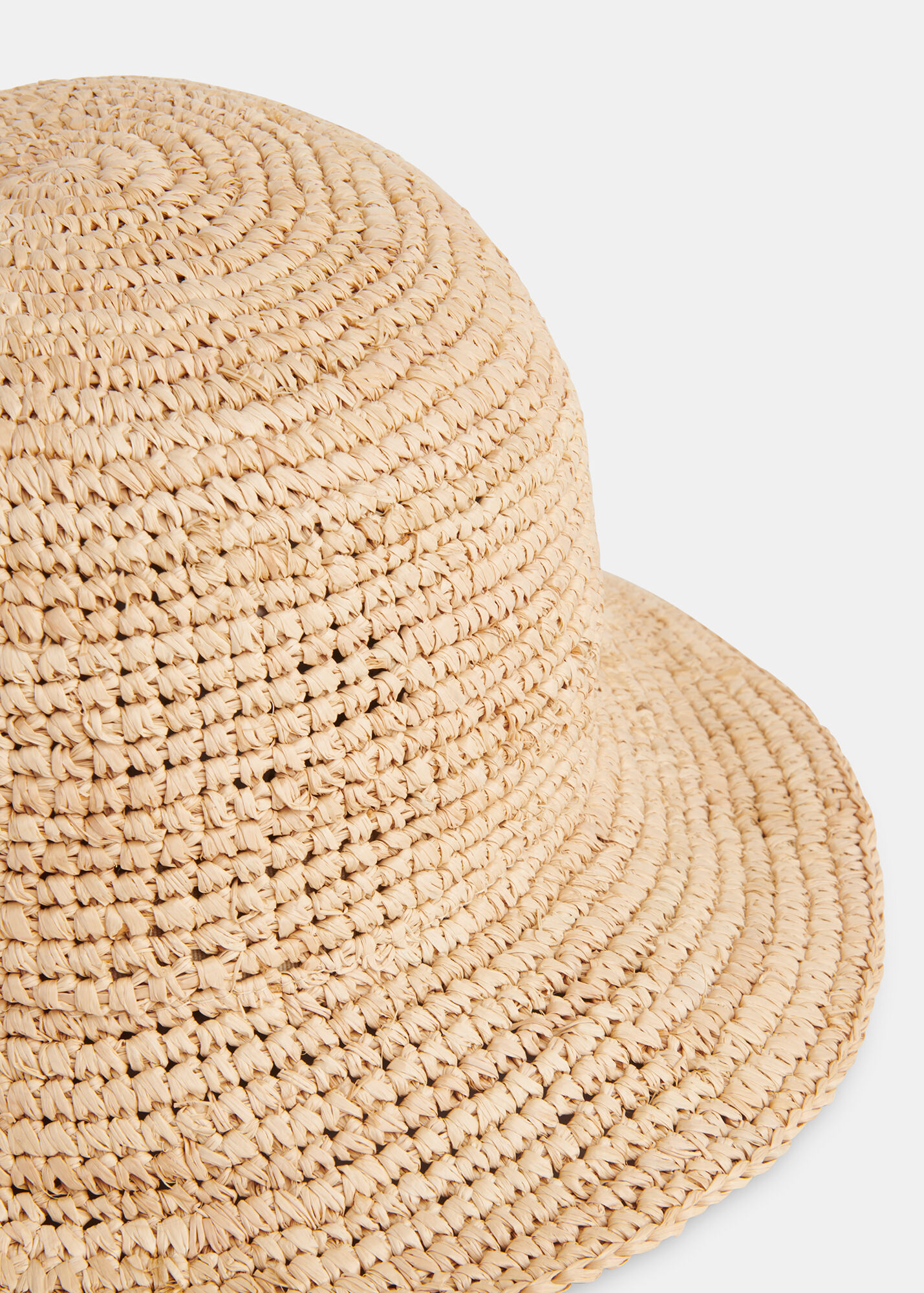 Neutral Straw Bucket Hat WHISTLES