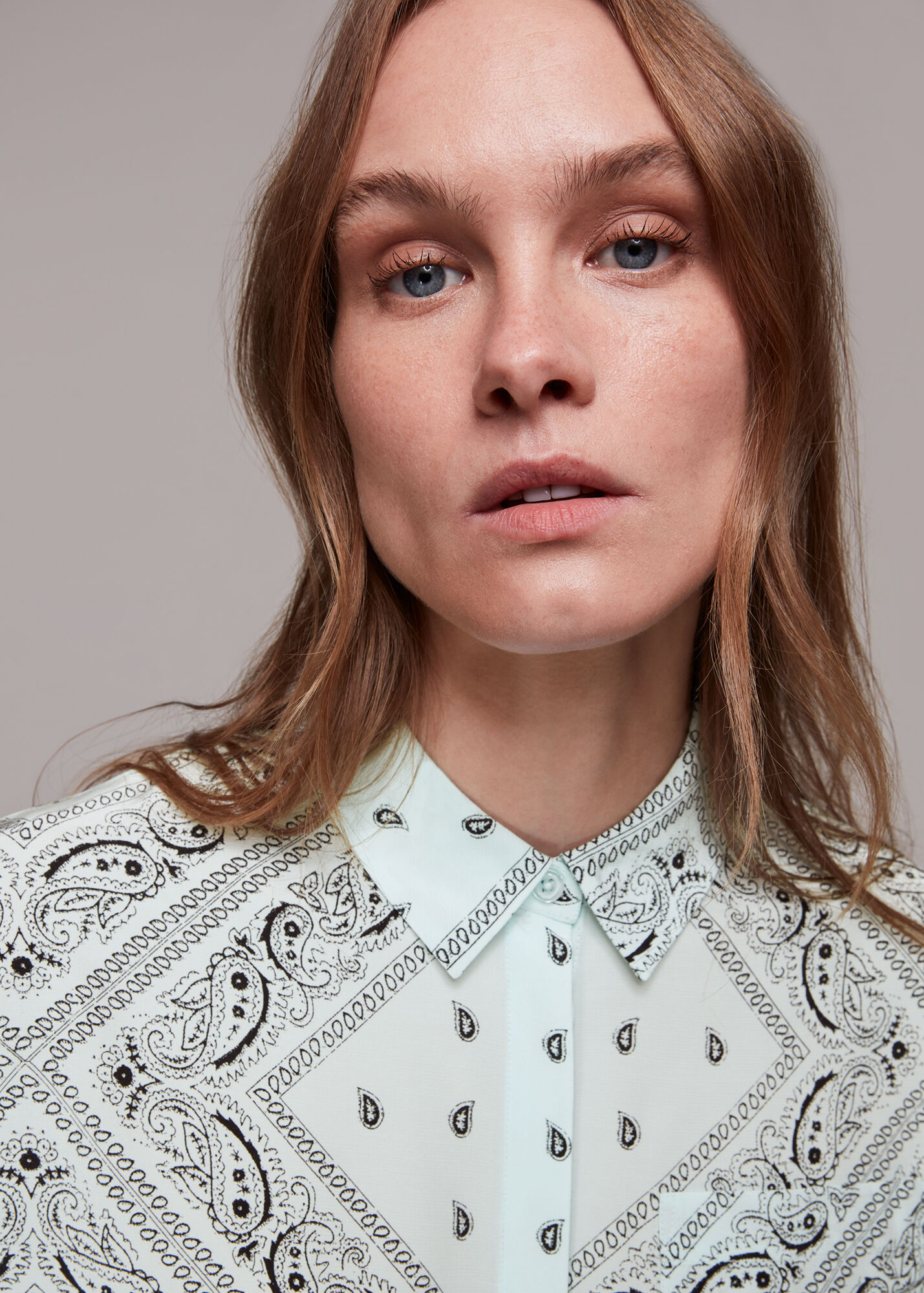 Multicolour Bandana Print Oversized Shirt | WHISTLES | Whistles UK