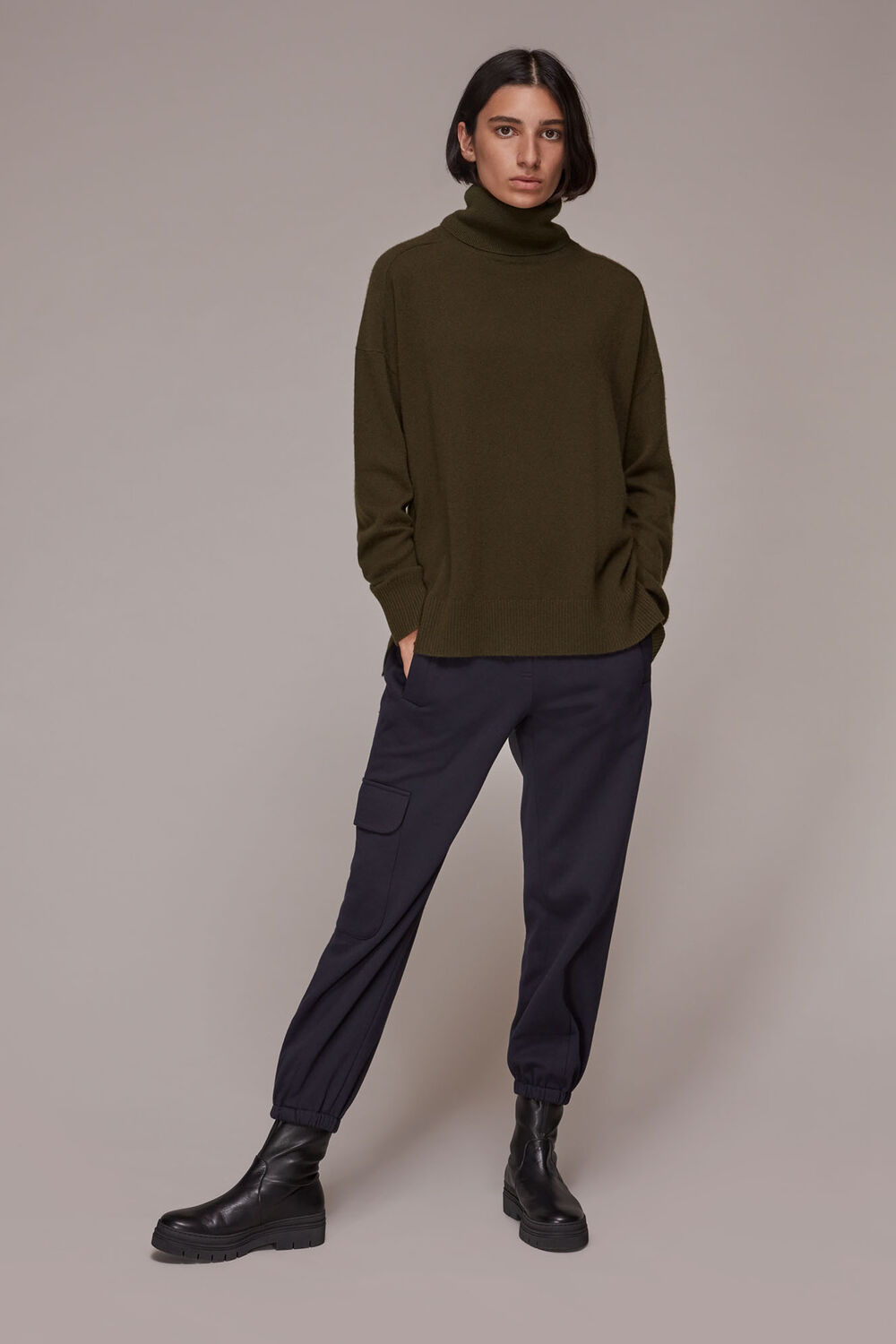 Cashmere Roll Neck Jumper