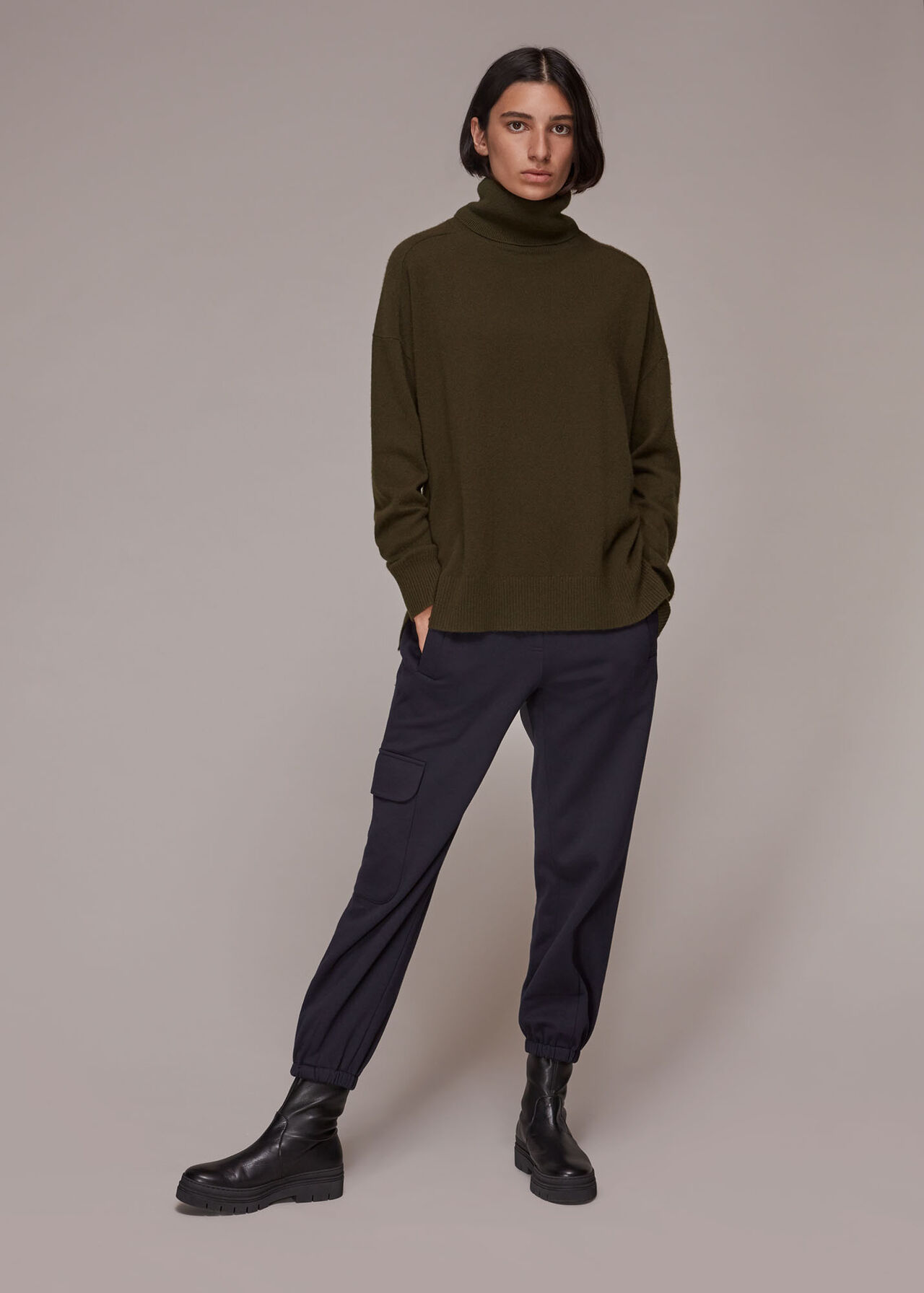 Cashmere Roll Neck Jumper