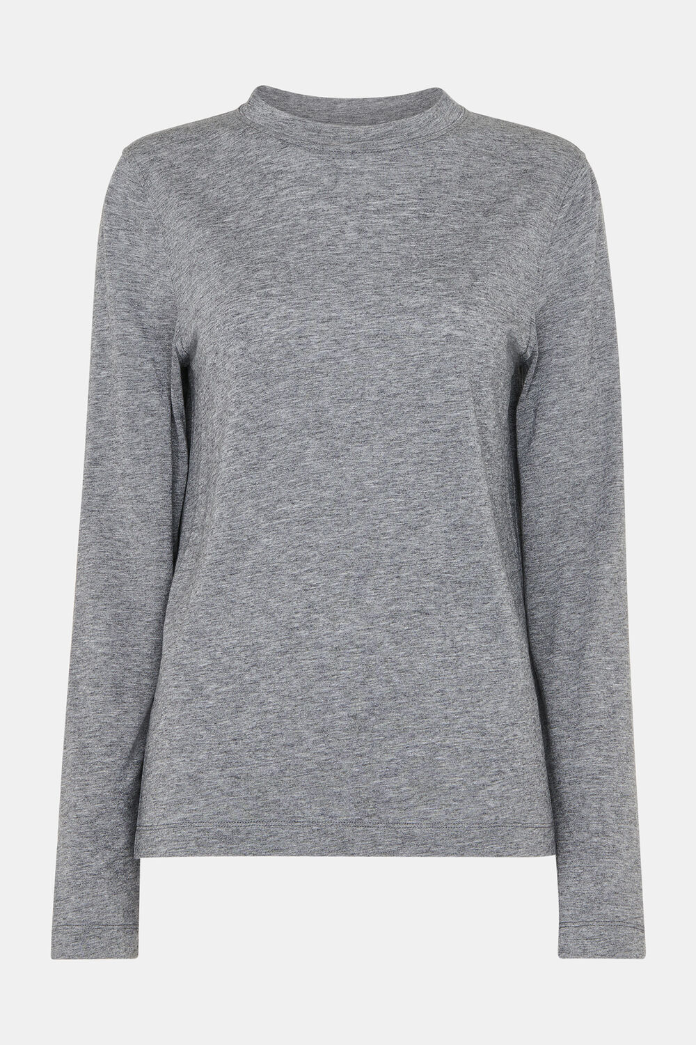 Wool Blend Crew Neck Top