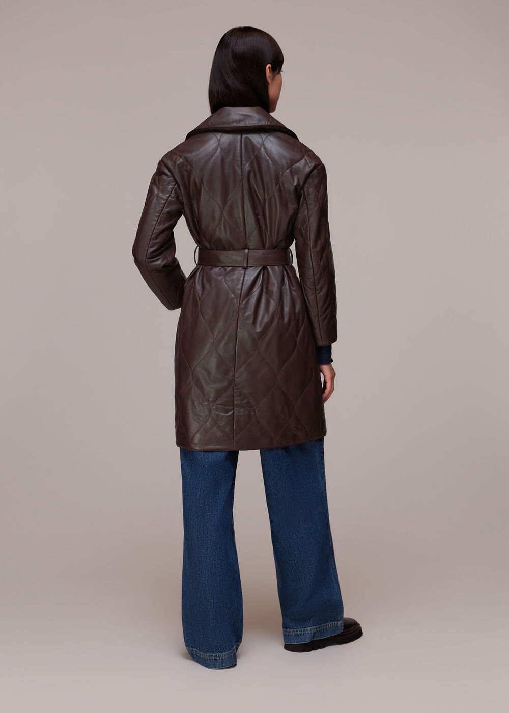 Luna Leather Belted Jacket