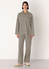 Cotton Stripe Pyjama Shirt