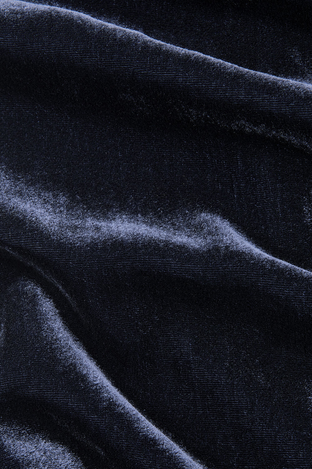 Navy Velvet Sheer Sleeve Dress