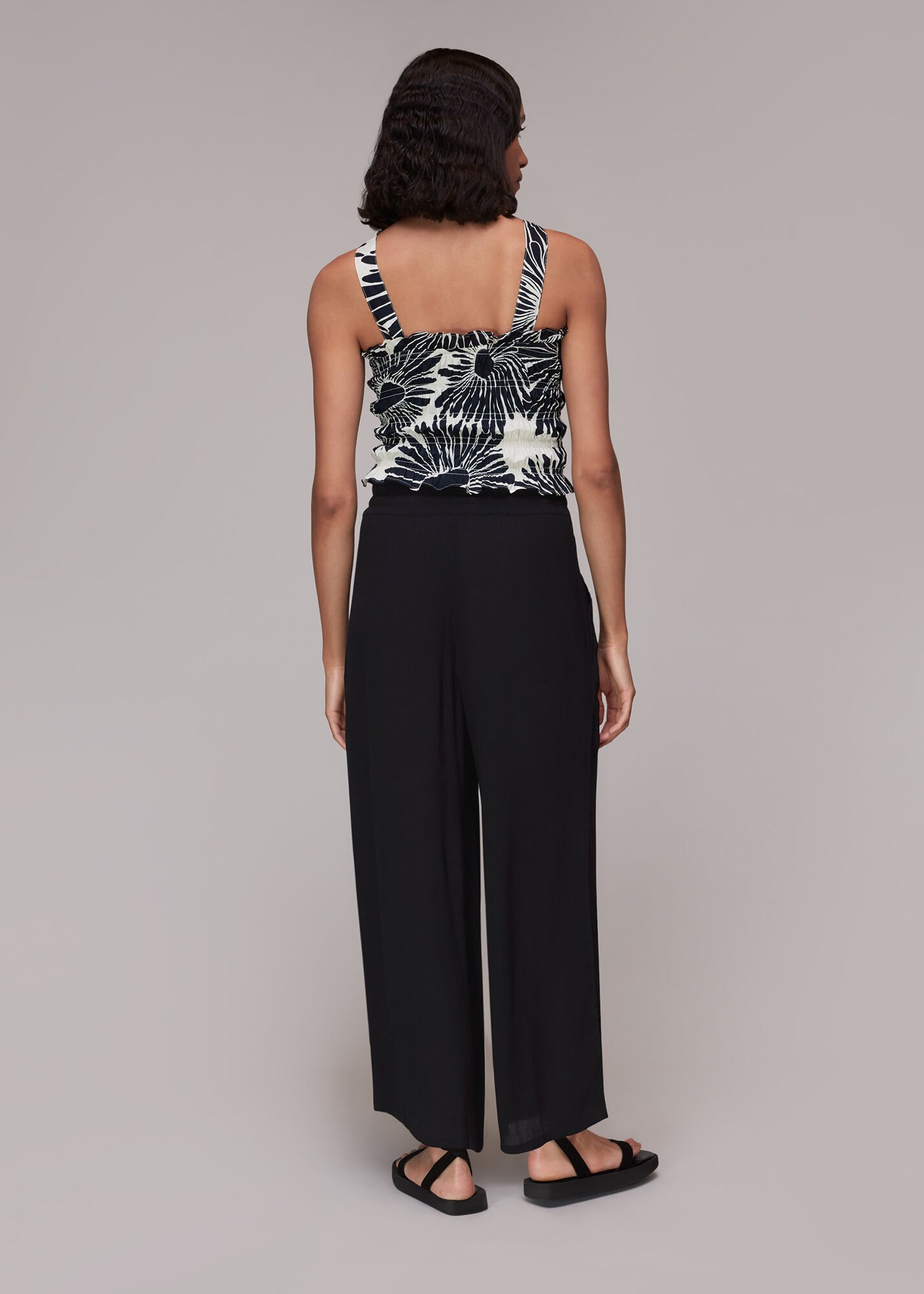 Whistles fluid cropped trousers online