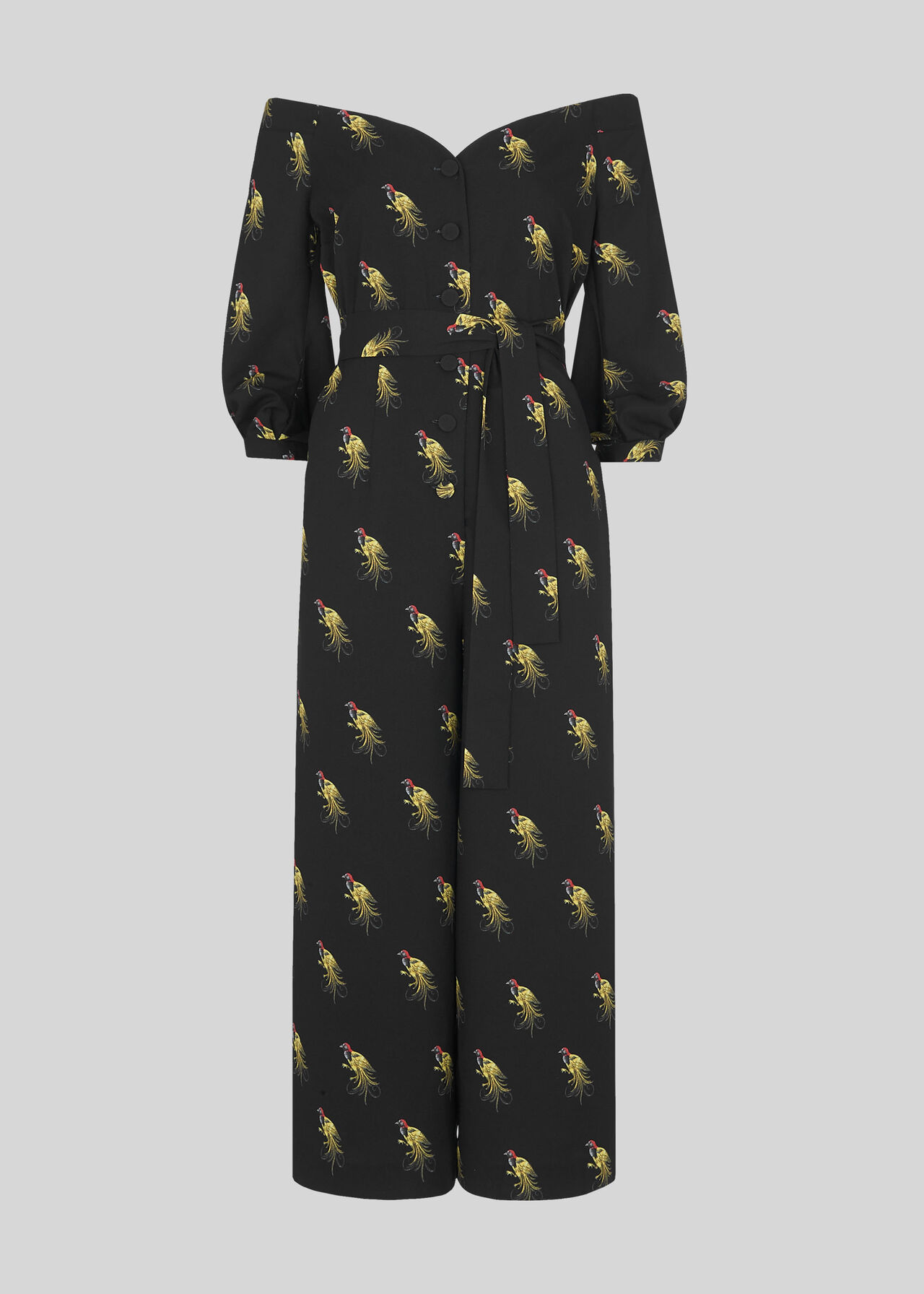 Woodpecker Printed Jumpsuit Black/Multi