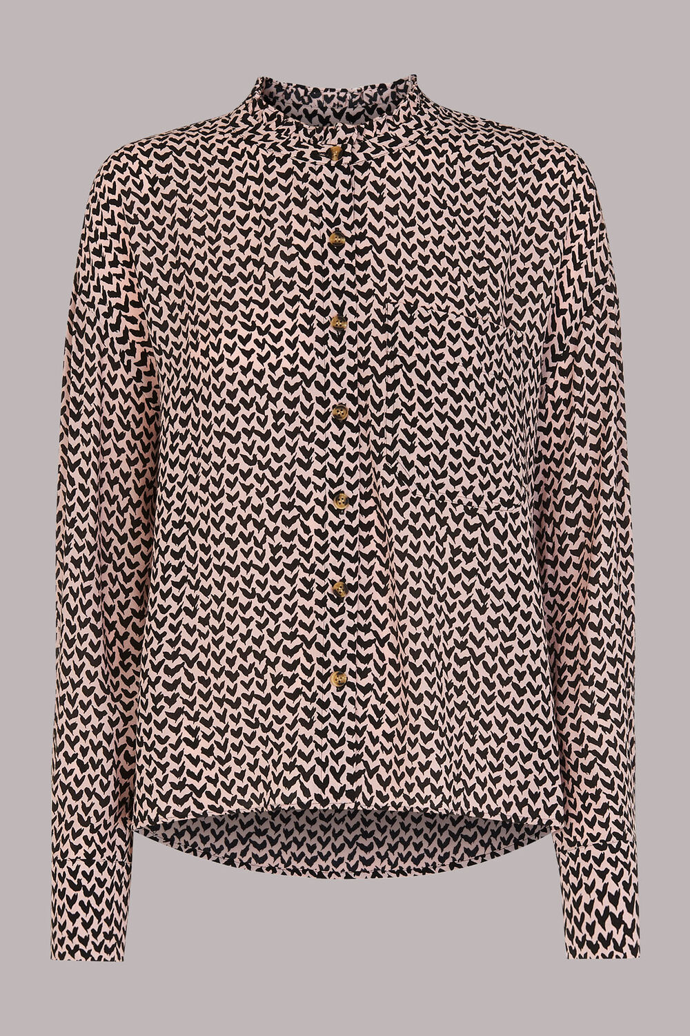 Abstract Heart Print Top