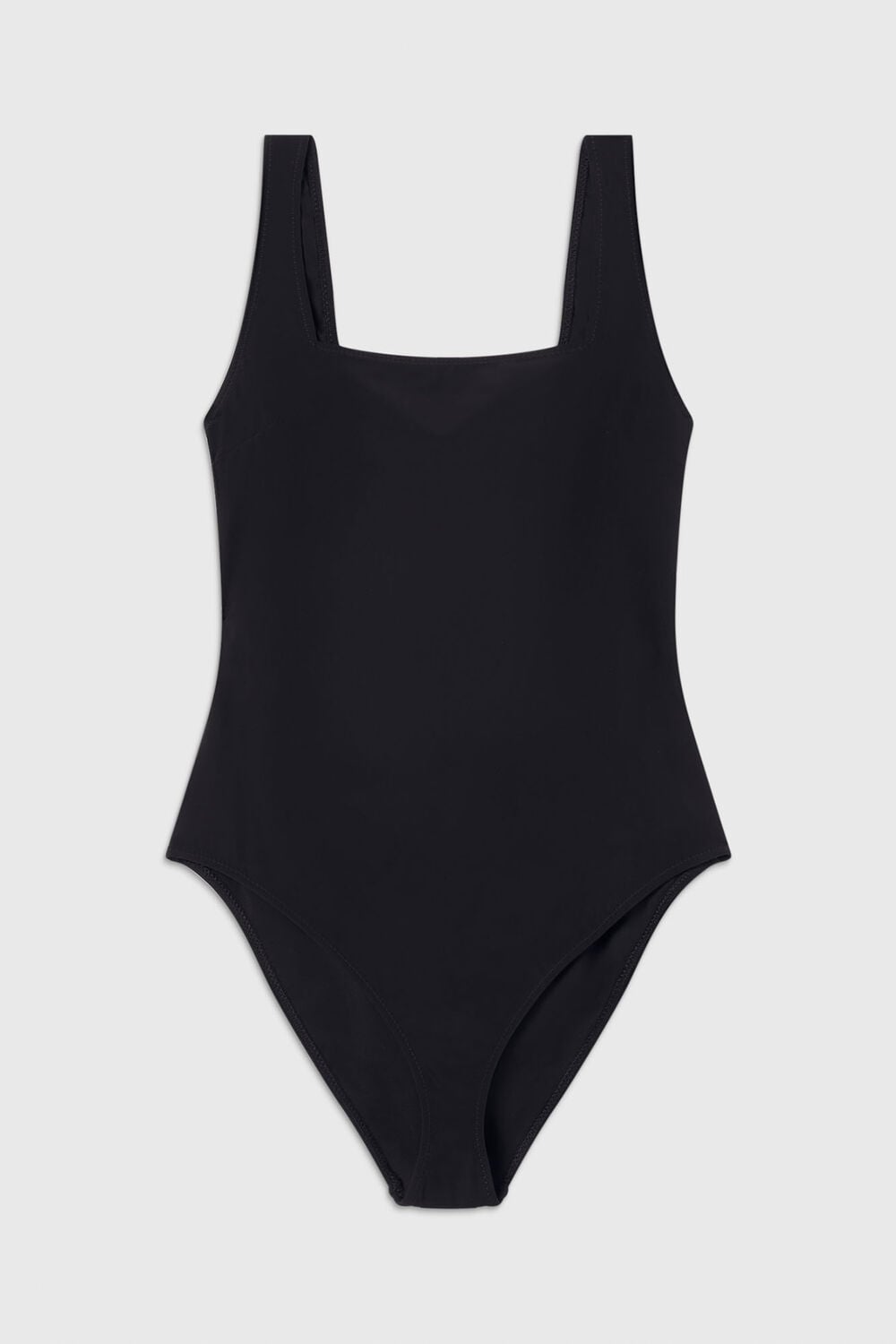 Black Marcia Square Neck Swimsuit