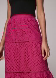 Broderie Midi Skirt