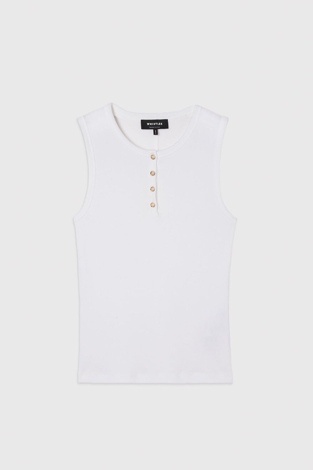 Henley Button Front Tank