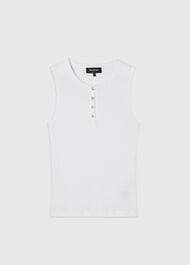 Henley Button Front Tank