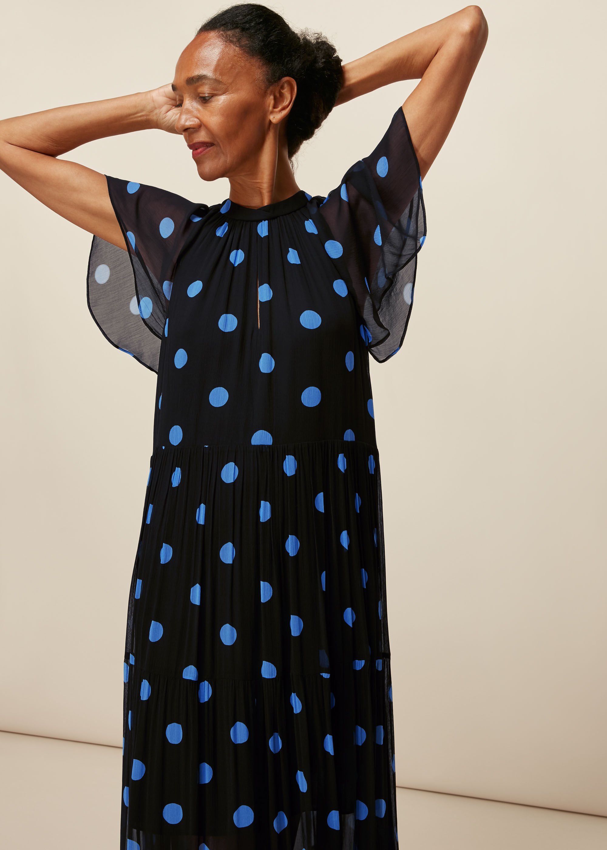 Whistles spot maxi dress cheap