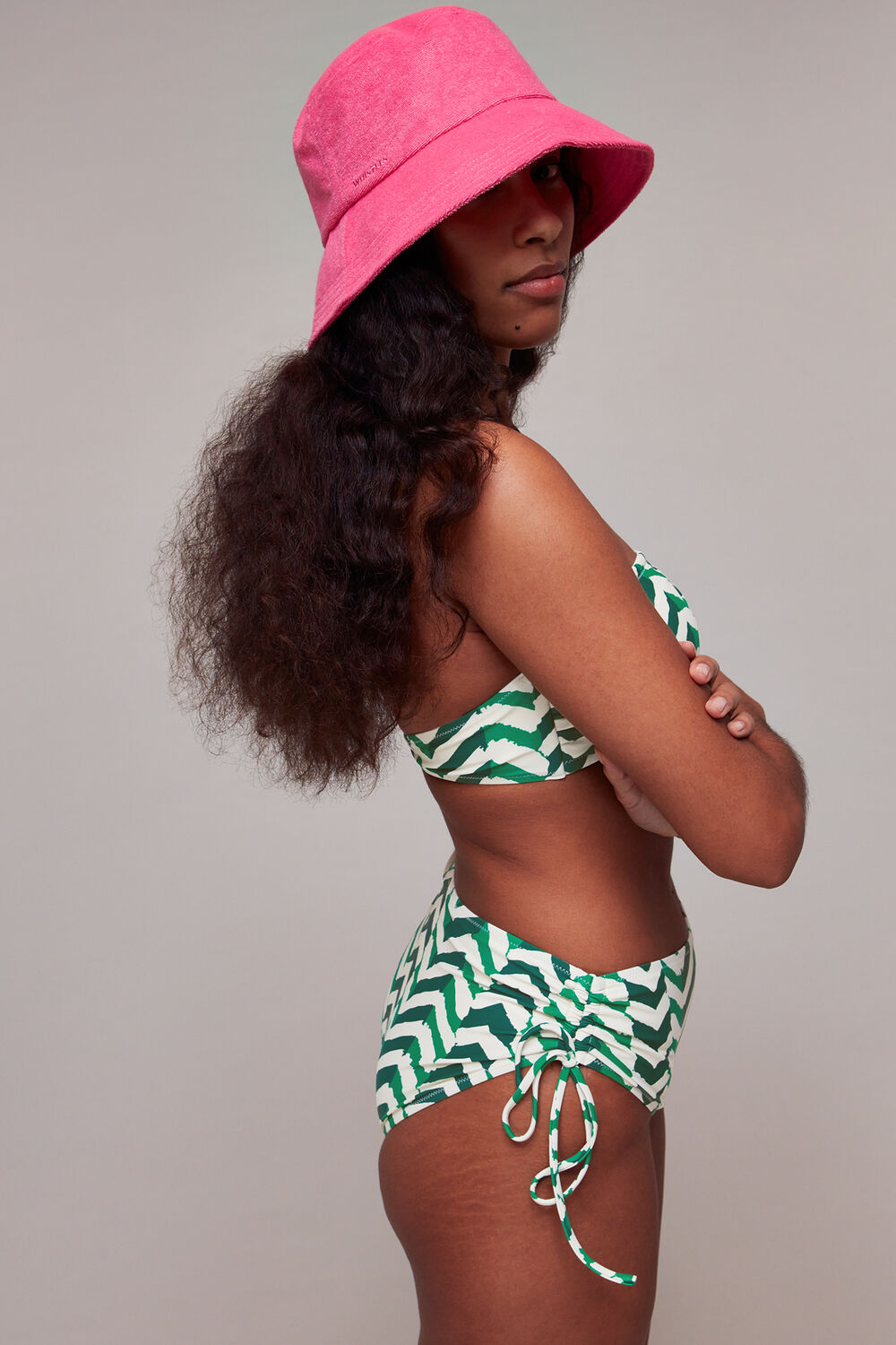 Chevron Tie Side Bikini Bottom