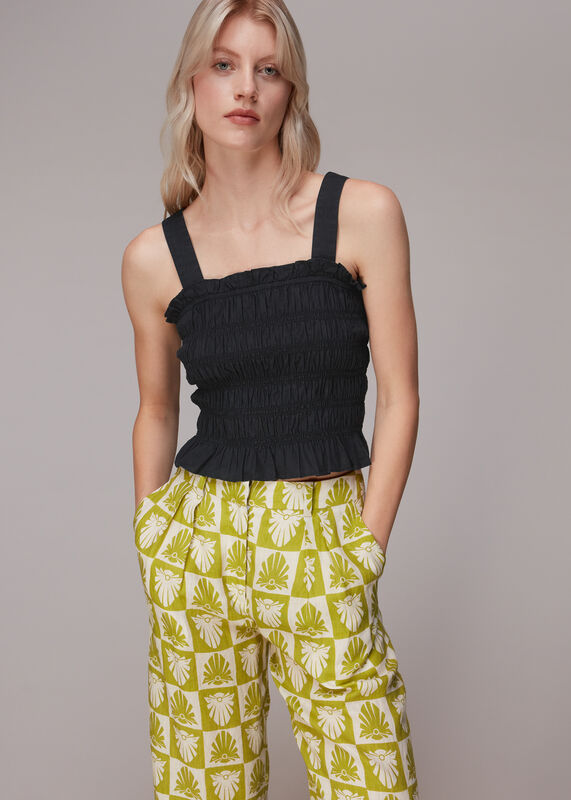 Saskia Crinkle Strappy Top