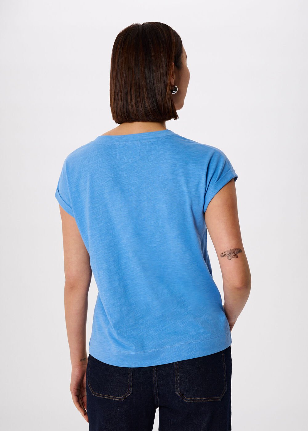 Willa V-Neck Cap Sleeve Tee