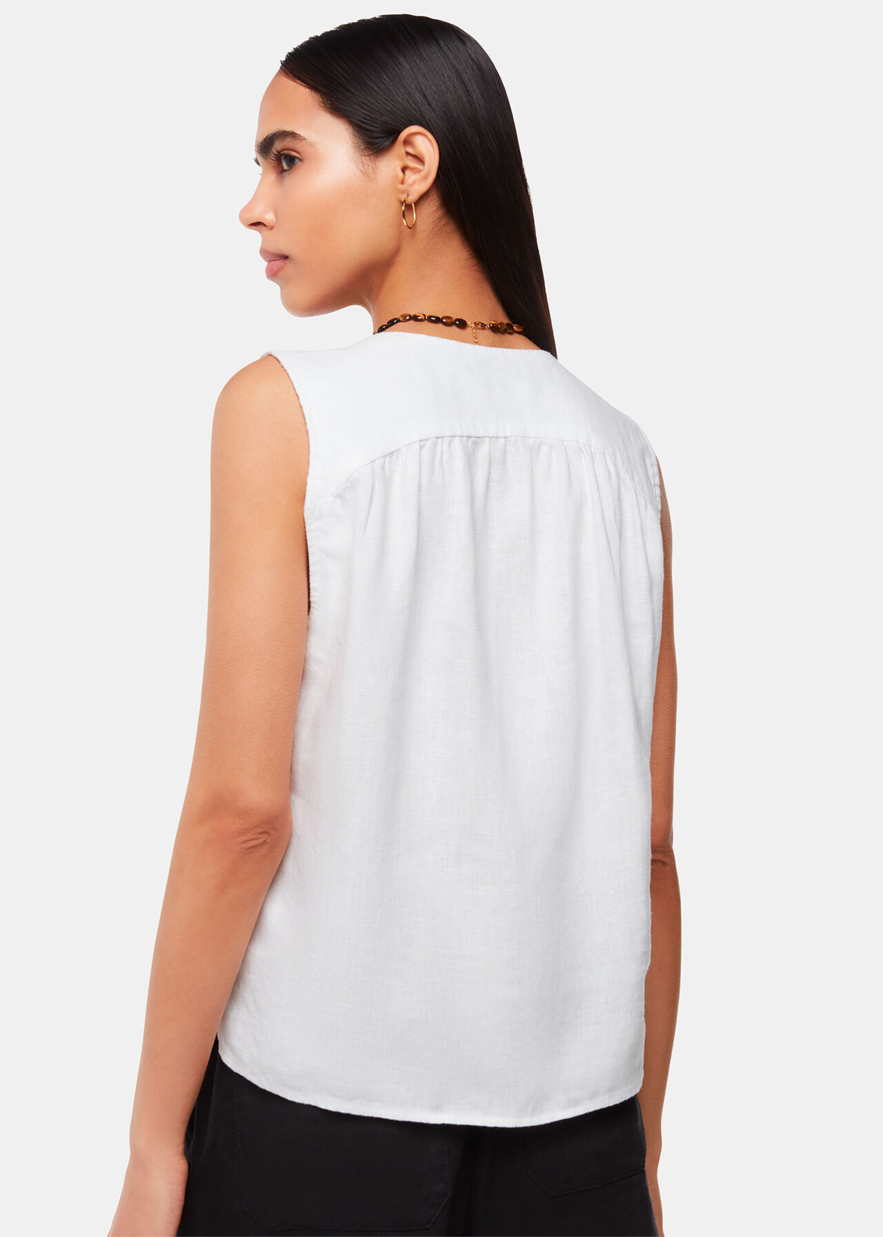 Whistles Laura Linen Tank Whistles Laura Linen Tank