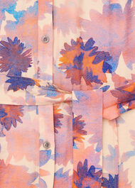 Petite Floral Button Front Jumpsuit