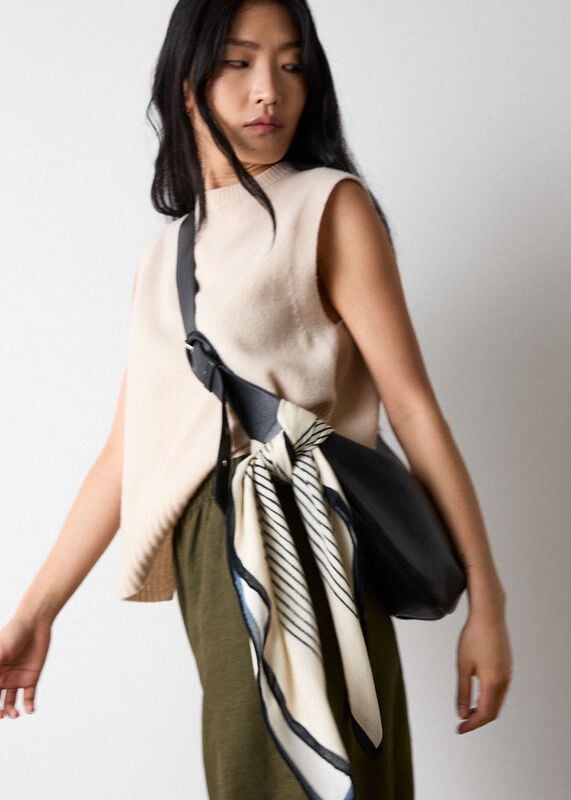 Ivory Wool Sleeveless Tank