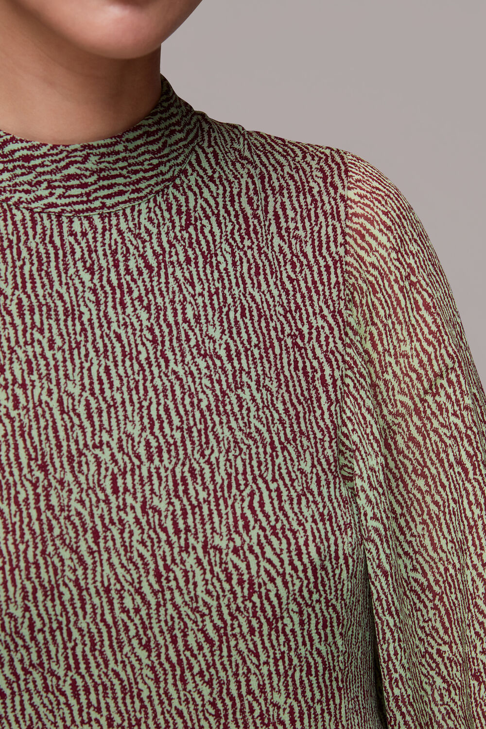 Multicolour Maze Print Midi Dress
