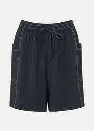 Contrast Stitch Pull On Short