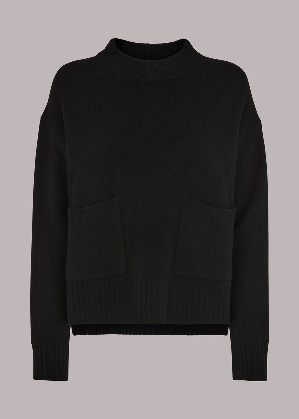 Pocket Detail Wool Jumper