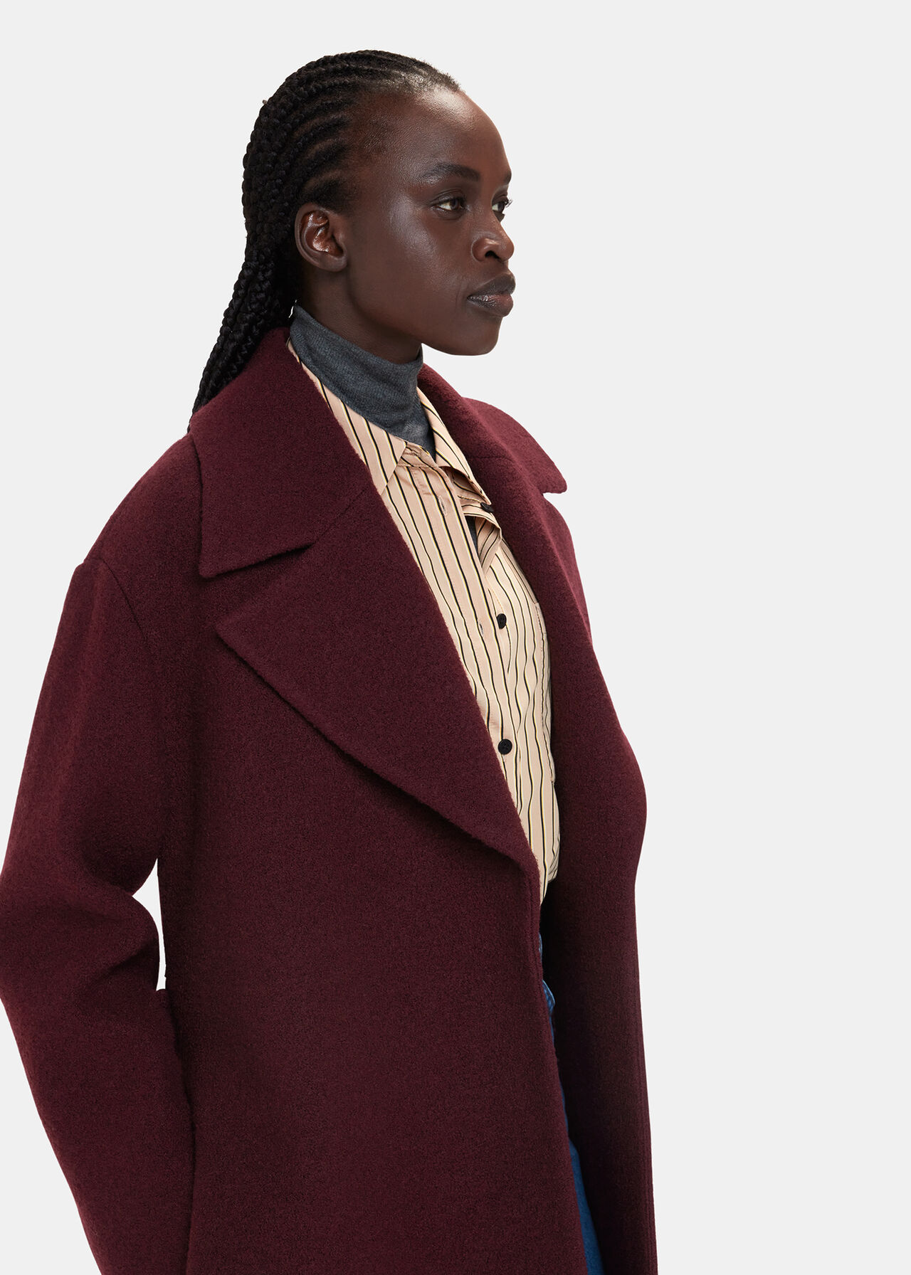 Lorna Wrap Wool Coat