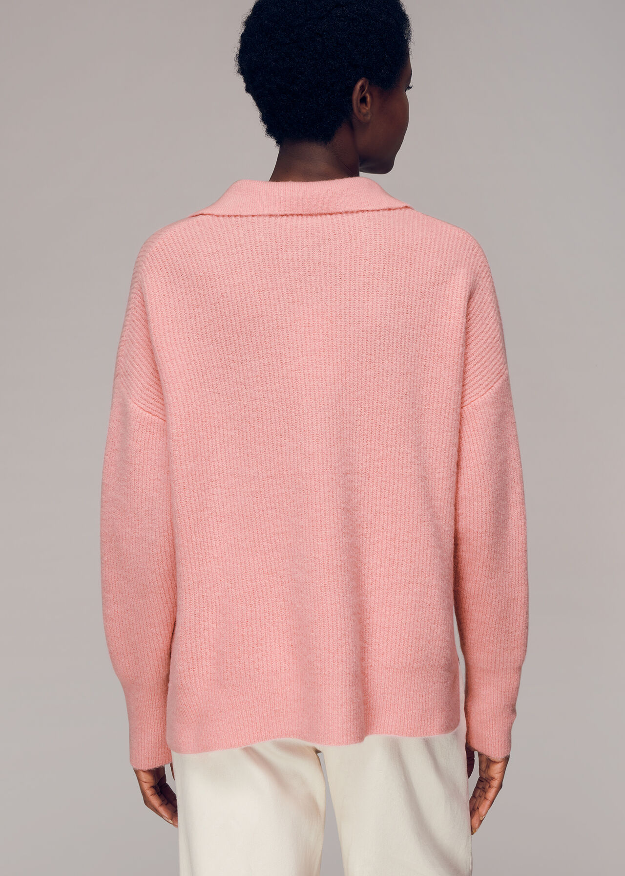 Rib Collar Sweater