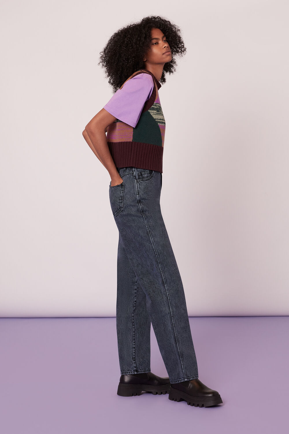 Acid Wash Denim Jeans